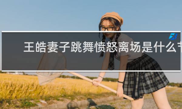 王皓妻子跳舞愤怒离场是什么节目