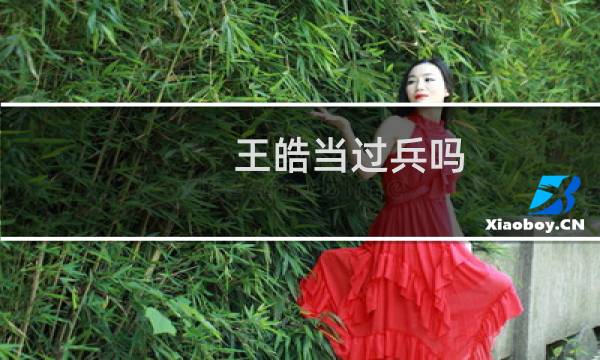 王皓当过兵吗