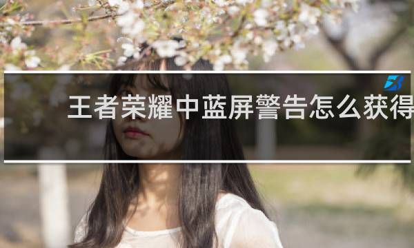 王者荣耀中蓝屏警告怎么获得