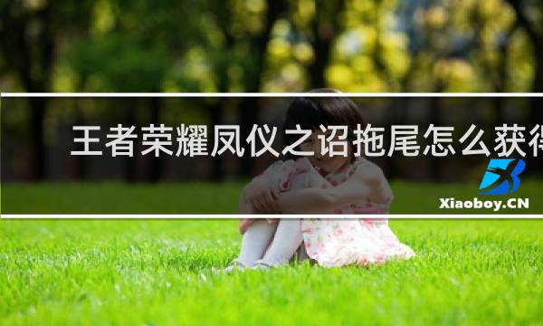 王者荣耀凤仪之诏拖尾怎么获得
