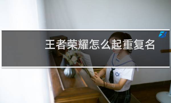 王者荣耀怎么起重复名字