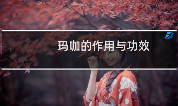 玛咖的作用与功效（玛咖的功效）图片