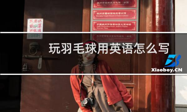 玩羽毛球用英语怎么写
