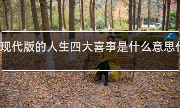 现代版的人生四大喜事是什么意思什么梗