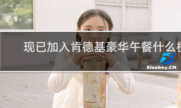 现已加入肯德基豪华午餐什么梗