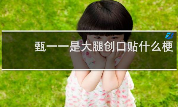 甄一一是大腿创口贴什么梗
