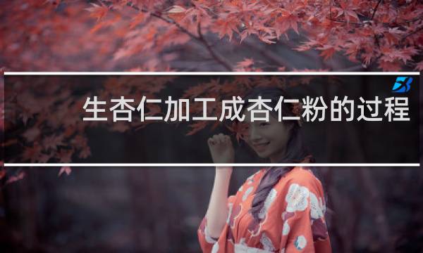 生杏仁加工成杏仁粉的过程