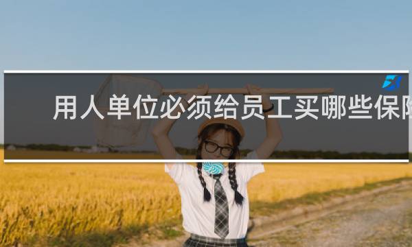 用人单位必须给员工买哪些保险