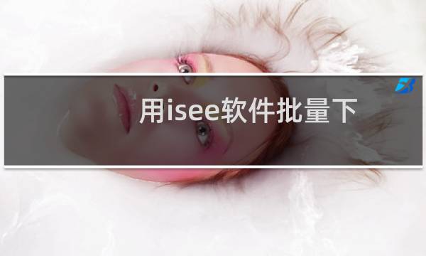 用isee软件批量下载相册