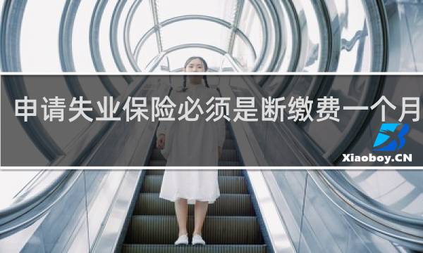 申请失业保险必须是断缴费一个月后吗