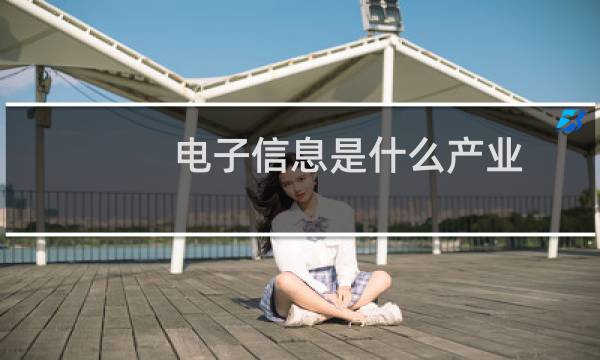电子信息是什么产业