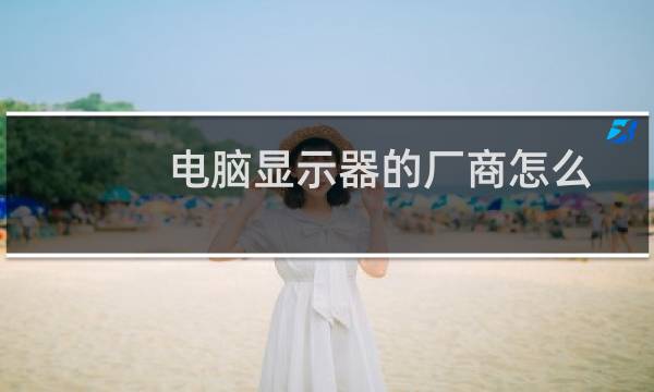 电脑显示器的厂商怎么查看