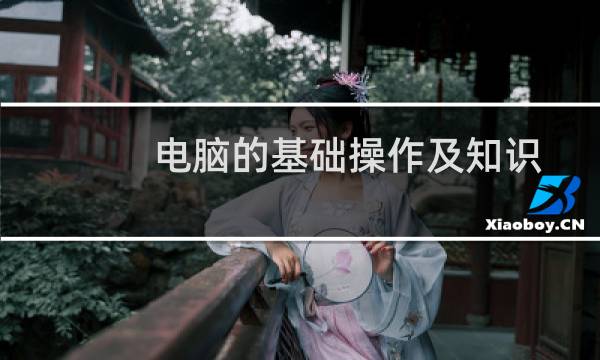 电脑的基础操作及知识（适合初级电脑学习者）