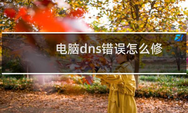 电脑dns错误怎么修改网络dns参数