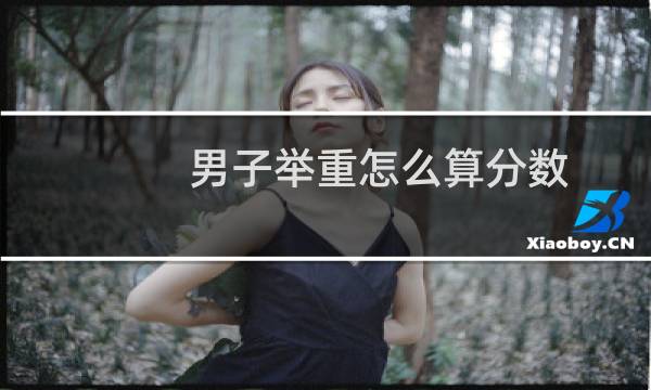 男子举重怎么算分数
