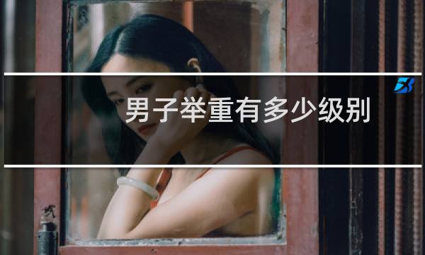 男子举重有多少级别