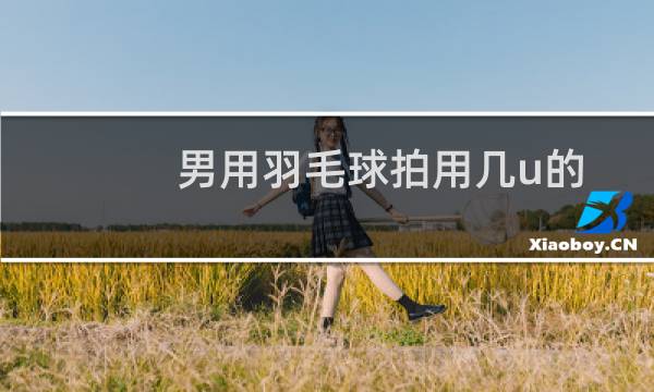 男用羽毛球拍用几u的