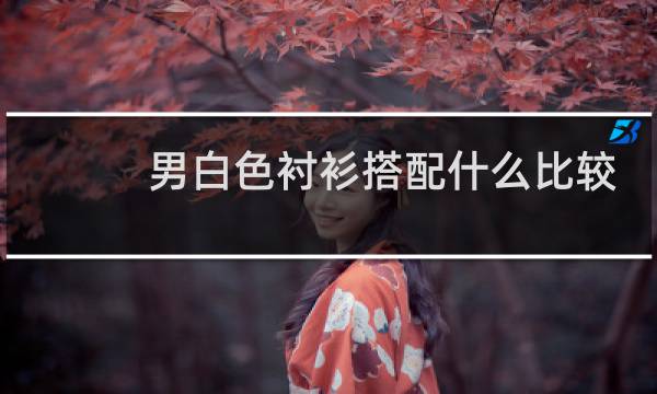 男白色衬衫搭配什么比较好看