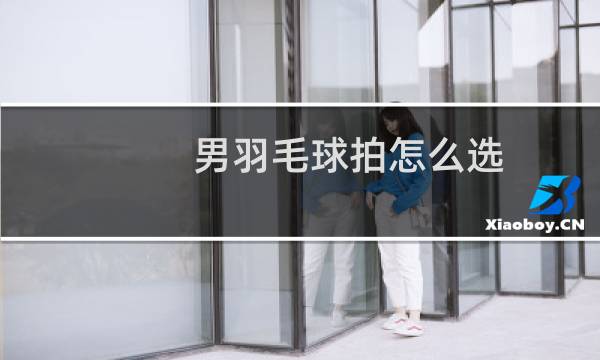 男羽毛球拍怎么选