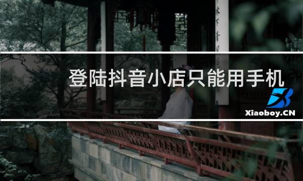 登陆抖音小店只能用手机号吗