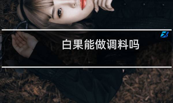 白果能做调料吗