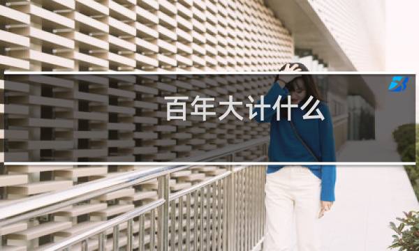 百年大计什么