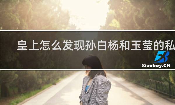 皇上怎么发现孙白杨和玉莹的私情