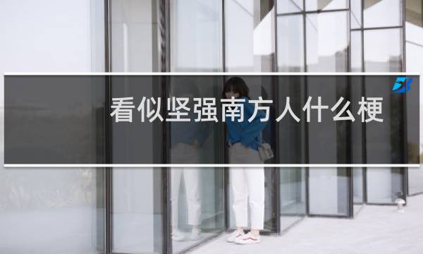 看似坚强南方人什么梗