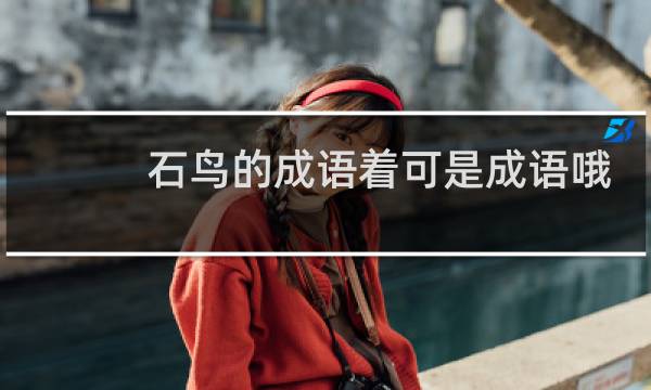 石鸟的成语着可是成语哦