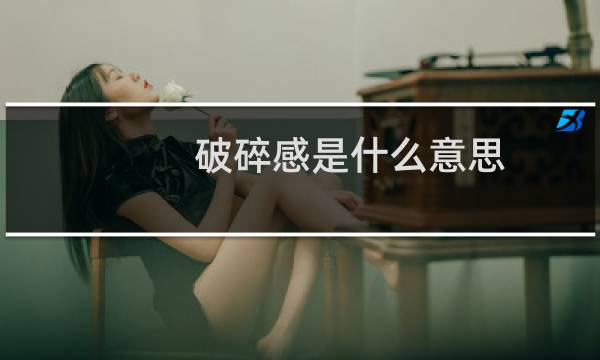 破碎感是什么意思，形容人破碎感是什么意思什么梗