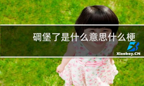 碉堡了是什么意思什么梗