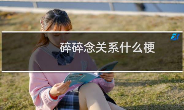 碎碎念关系什么梗