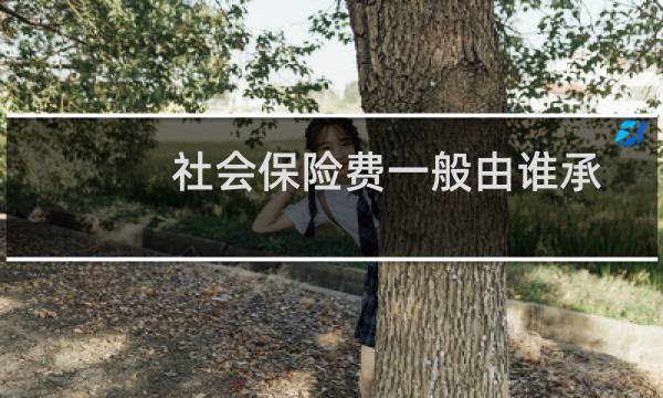 社会保险费一般由谁承担（社会保险费的承担人）图片