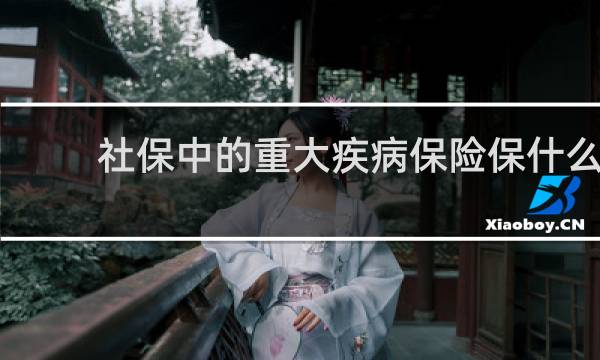 社保中的重大疾病保险保什么图片