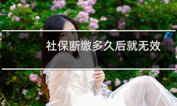 社保断缴多久后就无效