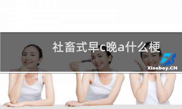 社畜式早c晚a什么梗？什么梗