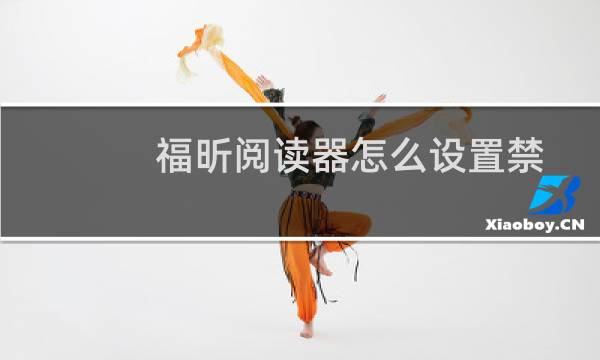 福昕阅读器怎么设置禁止缩放pdf页面比例?