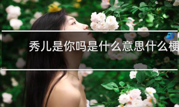 秀儿是你吗是什么意思什么梗
