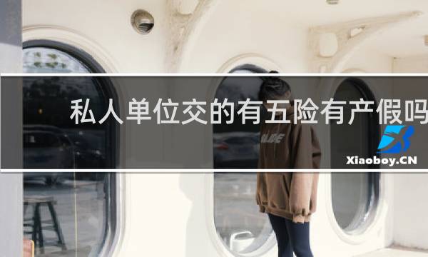 私人单位交的有五险有产假吗