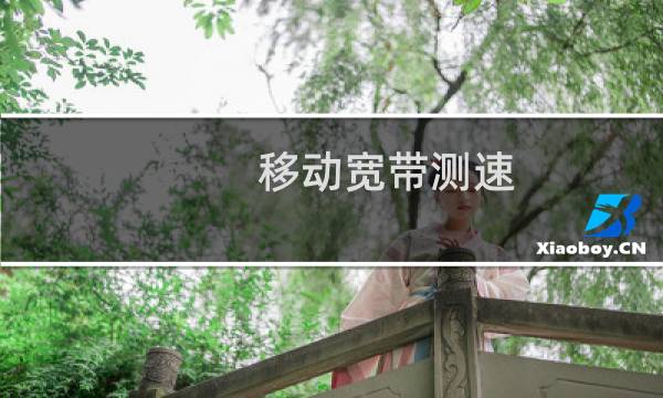 移动宽带测速（移动宽带测速）图片