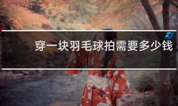 穿一块羽毛球拍需要多少钱