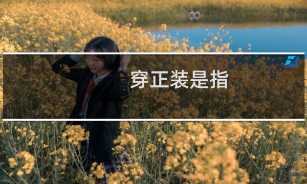 穿正装是指