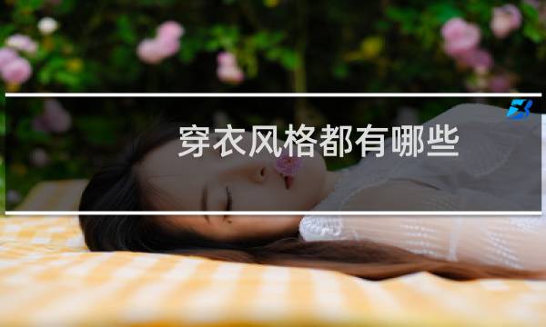 穿衣风格都有哪些