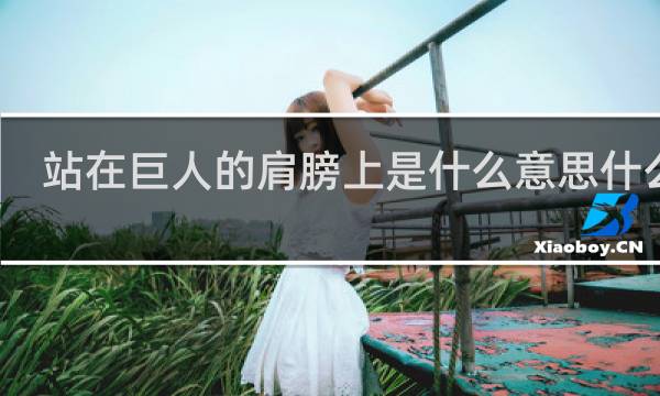 站在巨人的肩膀上是什么意思什么梗