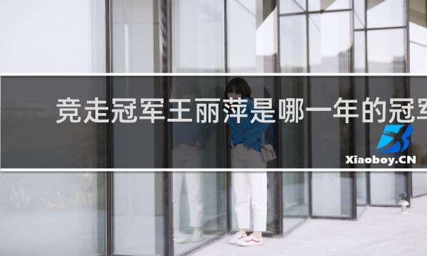 竞走冠军王丽萍是哪一年的冠军