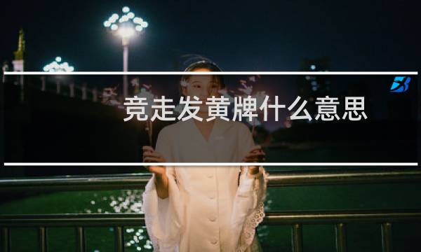 竞走发黄牌什么意思