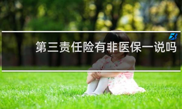 第三责任险有非医保一说吗