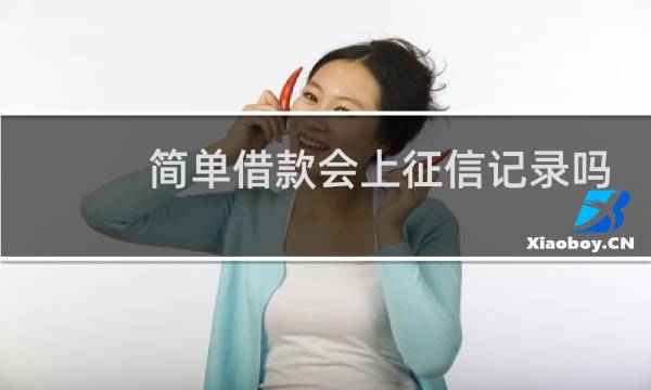 简单借款会上征信记录吗