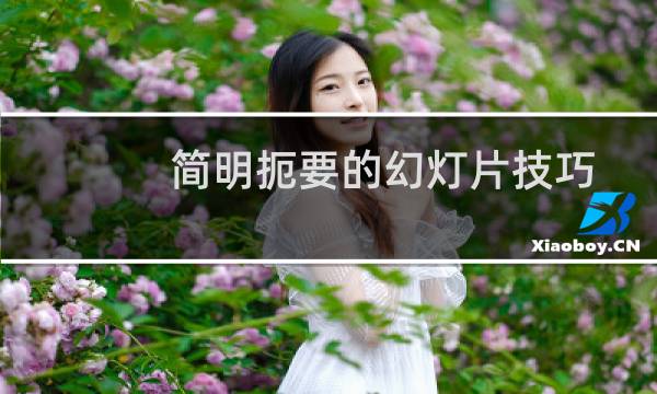 简明扼要的幻灯片技巧