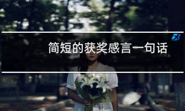 简短的获奖感言一句话(简短的获奖感言怎么说)
